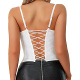 Fishbone Steel Ring Sensual Lace Camisole