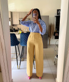 Zipper Side Straight Leg Pants