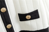 Autumn/winter Women 2024 O-Neck Long Sleeve Cardigans Knitted Sweater Skirt Set