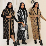 Autumn/winter Knitted Sweater Long Cardigan