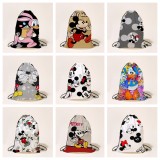 Disney Mickey Mouse Children's Cartoon Backpack Minnie Bags Bundle Pocket Drawstring Bag