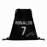 Football Star Color Printed Pattern Tote Bag Canvas Bag Drawstring Backpack