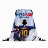 Football Star Color Printed Pattern Tote Bag Canvas Bag Drawstring Backpack