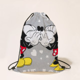 Disney Mickey Mouse Children's Cartoon Backpack Minnie Bags Bundle Pocket Drawstring Bag