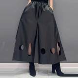 Black High Waist Vegan Leather Pants