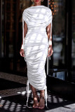 Gorgeous Drawstring Ruched Bodycon Dress