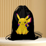 Pikachu POKEMON Cartoon Drawstring Handbag Storage Bag