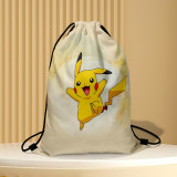 Pikachu POKEMON Cartoon Drawstring Handbag Storage Bag