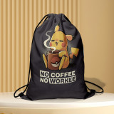 Pikachu POKEMON Cartoon Drawstring Handbag Storage Bag