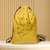 Pikachu POKEMON Cartoon Drawstring Handbag Storage Bag