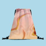 Tie-dye Gift Bag Drawstring Bag Outdoor Shopping Bag Student Backpack Bag