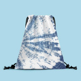 Tie-dye Gift Bag Drawstring Bag Outdoor Shopping Bag Student Backpack Bag