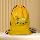 Pikachu POKEMON Cartoon Drawstring Handbag Storage Bag