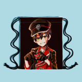 Animation Demon Slayer Attack Polyester Drawstring Bag School Bag Outdoor Shopping Bag