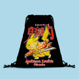 Animation Demon Slayer Attack Polyester Drawstring Bag School Bag Outdoor Shopping Bag