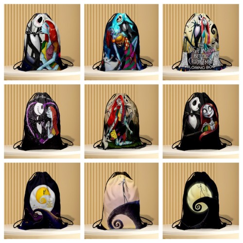 The Nightmare Before Christmas Cartoon Animation Drawstring Bag