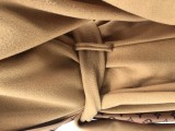 Lapel Double-layered Thickened Lace-up Windbreaker Jacket