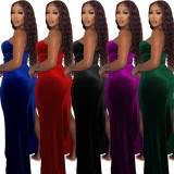 WomenSexy Sequins Patchwork Dress