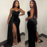 WomenSexy Sequins Patchwork Dress