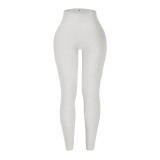 Ribbed Compression High Waist Fitness Leggings Seamless Cross-Border Yoga Pants