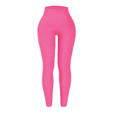 Ribbed Compression High Waist Fitness Leggings Seamless Cross-Border Yoga Pants