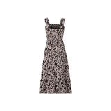 Casual Geometric Pattern Sleeveless Sling Mid Dresses