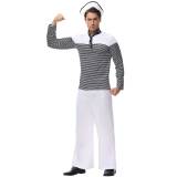 Vintage French Sailor Mens Military Navy Captain Costume