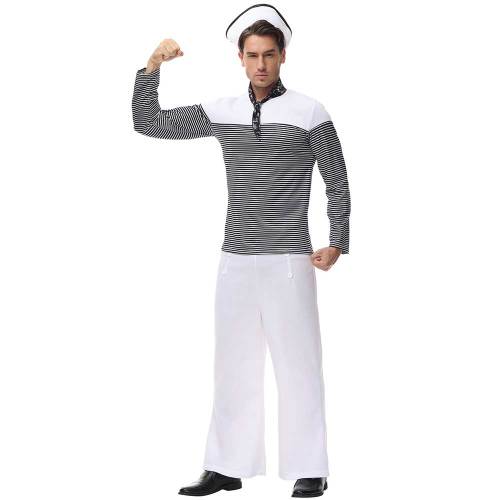 Vintage French Sailor Mens Military Navy Captain Costume