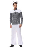 Vintage French Sailor Mens Military Navy Captain Costume