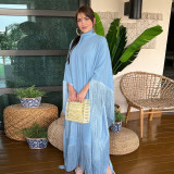Elegant Batwing Tassel Kaftan for Modest Party Attire