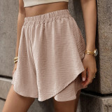 Women's Shorts Solid Tulip Hem Wide Leg Shorts Shorts for Women