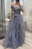 Mesh Party Patchwork Maxi Dress