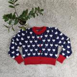 Solid Short Color Block Knitted Cardigan Sweater