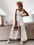 Casual cotton Spliced suspender jumpsuit style skirt rompers women