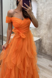 Mesh Party Patchwork Maxi Dress