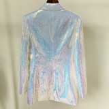 Fashionable and Unique BLING BLING Sparkling Colorful Sequin Shorts Suit Set