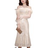 Luxurious Sequined Bodycon Party Dress