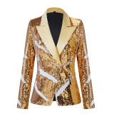 Ladies' High-End Two-Tone Shimmer Blazer