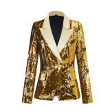 Ladies' High-End Two-Tone Shimmer Blazer