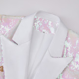 Ladies' High-End Two-Tone Shimmer Blazer