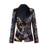 Ladies' High-End Two-Tone Shimmer Blazer