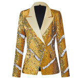 Ladies' High-End Two-Tone Shimmer Blazer