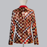 Ladies' High-End Two-Tone Shimmer Blazer