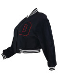 Women's Sewing Letter Baseball Jacket