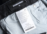 Italian Trendy Black Stretch Ripped Digital Print Button-Front Slim Fit Straight Leg Jeans for Men