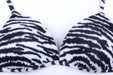 Sexy Printed Beach Brazilian Bikini Hard Cup Breast Swimsuit