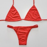 Sexy Brazilian Bikini Triangle Strap Top Thong Bathing Suit Bottom