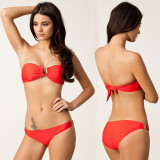 Heavy Money Create Quality Gold U Type Swimwear Beach Bikini Woman