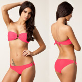 Heavy Money Create Quality Gold U Type Swimwear Beach Bikini Woman