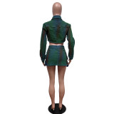 Fashion Cowboy Short Skirt Set